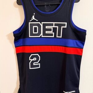 Detroit Pistons Jordan Brand Cade Cunningham statement edition jersey, sz 44